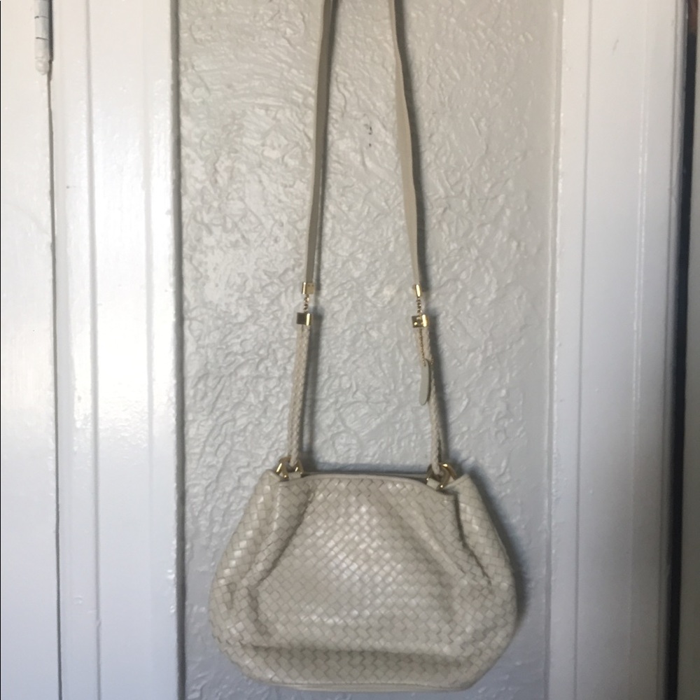 White Vintage Leather shoulder bag